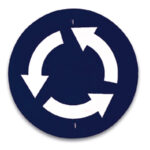 Señal Intersección de Sentido Obligatorio Giratorio