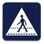 Señal Situación de un Paso para Peatones