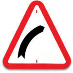 Señal Curva Peligrosa Hacia la derecha