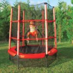 Cama Elástica Exterior Infantil con Jaula