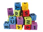 Set 30 Cubos Foam Números y Letras