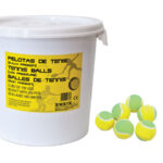 Pelotas Mini-Tenis Iniciación. Cubo 100 uds