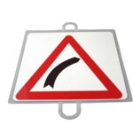 Panel Tráfico Peligro. Curva Derecha