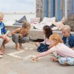 Dominó Gigante Madera Colores