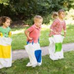 Set 4 Sacos Carreras. Algodón con Asas