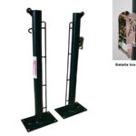 Postes Tenis Fijos con Base para Atornillar. Redondo