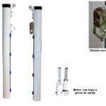 Postes Tenis Fijos. Aluminio. Sección Redonda