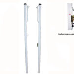 Postes Voleibol. Fijos. Aluminio. Secc cuadrada