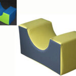 Figura Foam. Miniasiento curvo