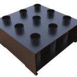 Soporte Barras Suelo 50 mm