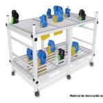 Estantería PVC. Aletas