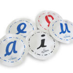 Set 5 Círculos de Tela Flotantes