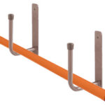 Soporte Metálico a Pared 2 Ganchos