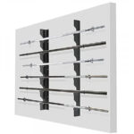 Soporte Barras Peso Pared 30-50 mm