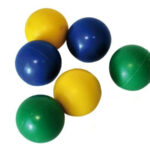 Set 6 Pelotas Pala 4 cm