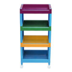 Carrito con Bandejas de Colores