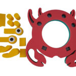 Flotante. Cangrejo 3D