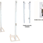 Postes Voleibol. Trasladables. Aluminio. Redondo