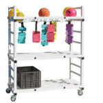 Estantería PVC Piscina con Colgadores