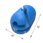 Set 25 Ganchos Sujeción Red Ovalado