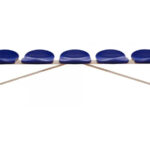 Banco Metálico con Asientos PVC. 5 Plazas