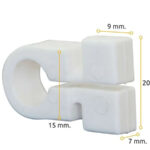 Set 25 Ganchos Sujeción Red Omega