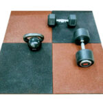 Suelo Caucho Absorción Impactos. 50x50x2,5