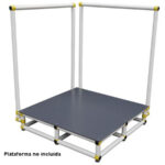 Barandilla para Plataformas Reducción Piscina PVC