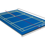 Campo Bádminton Portátil C-1050