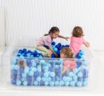 Piscina de Bolas Sensorial Transparente 150x150x50