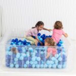 Piscina de Bolas Sensorial Transparente 150x150x50