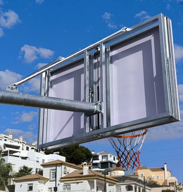 22267 Sistema Adaptación Canasta Basket/Minibasket Automático Galvanizado para Canasta Softee - Imagen 1